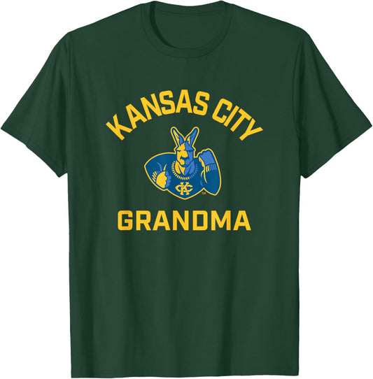 University of Missouri Kansas City UMKC Arched Grandma T-Shirt - T-Shirt | Forest