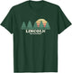 Lincoln NH Vintage Throwback Retro 70s Design T-Shirt - T-Shirt | Forest