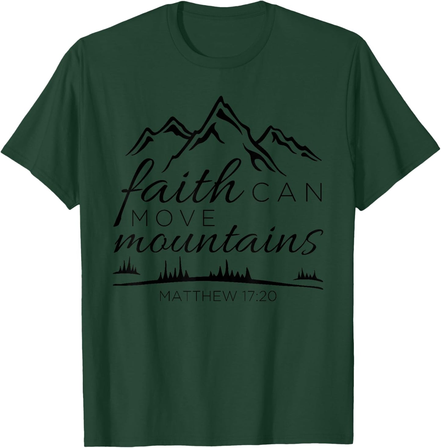 Cute Christian Bible Verse Faith Women Teen Girls Kids Gifts Small T-Shirt - T-Shirt | Forest