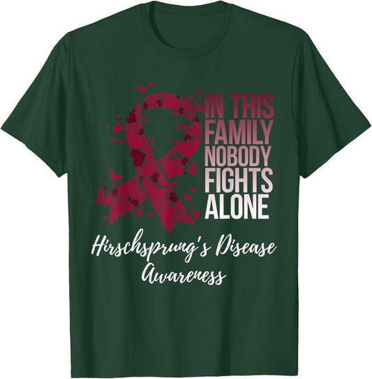 Family Support Hirschsprung’s Disease Awareness T-Shirt - T-Shirt | Forest