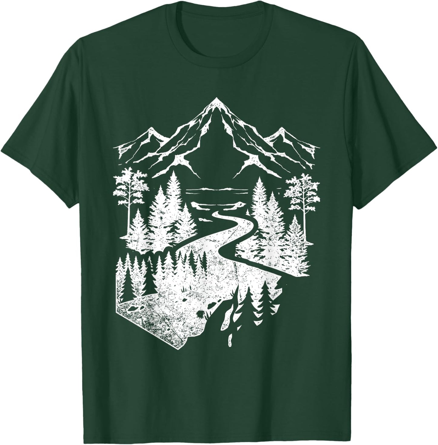 Wildlife Nature Mountains Hiking Outdoor Trees Forest T-Shirt - T-Shirt | Forest
