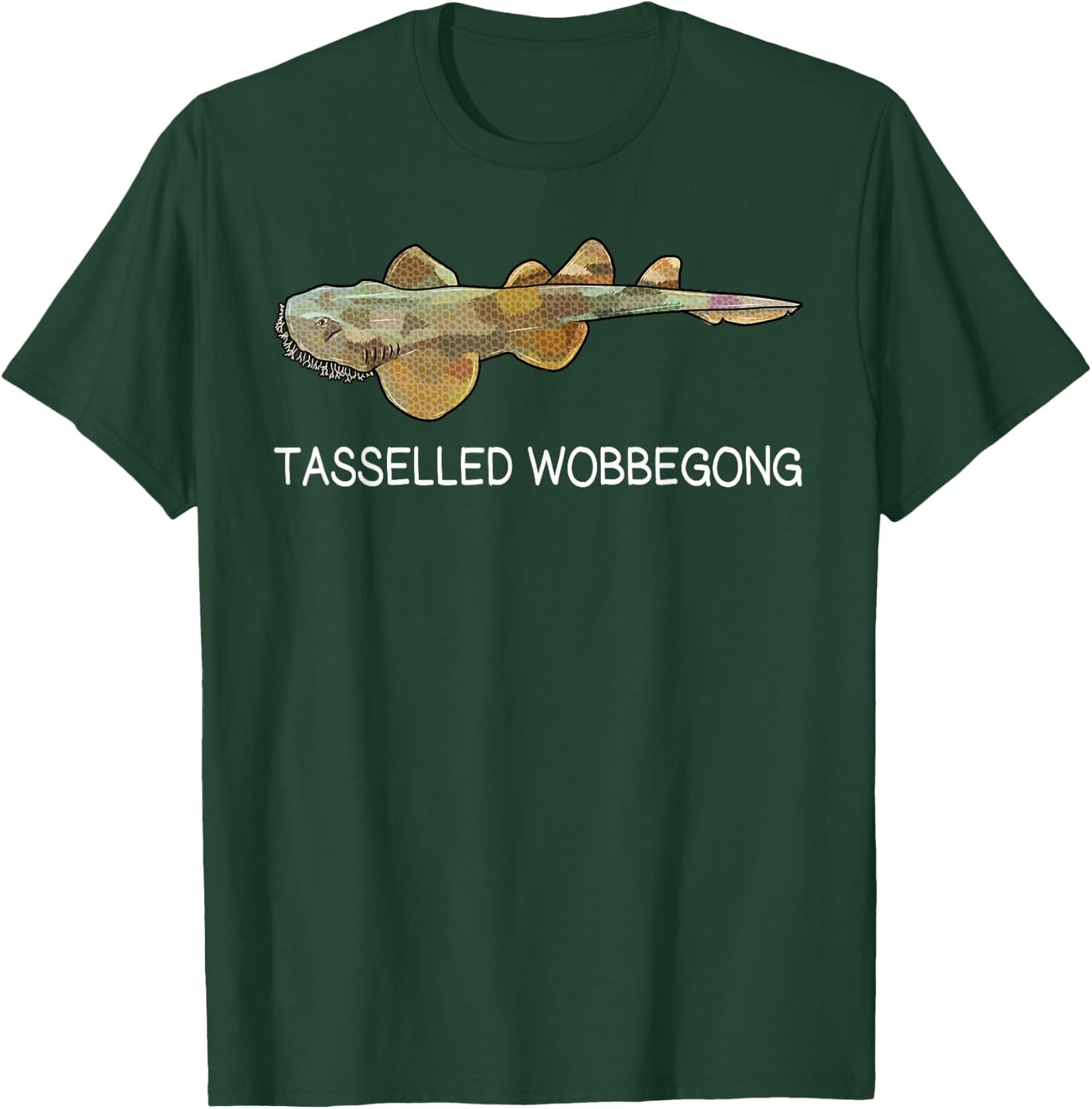 Tasselled Wobbegong Shark Lover T-Shirt - T-Shirt | Forest