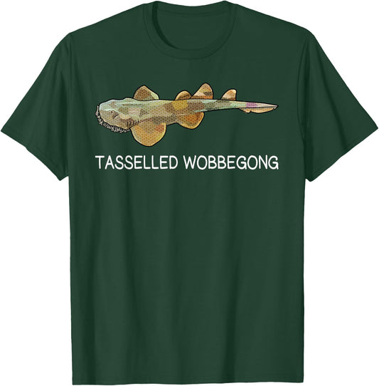 Tasselled Wobbegong Shark Lover T-Shirt - T-Shirt | Forest