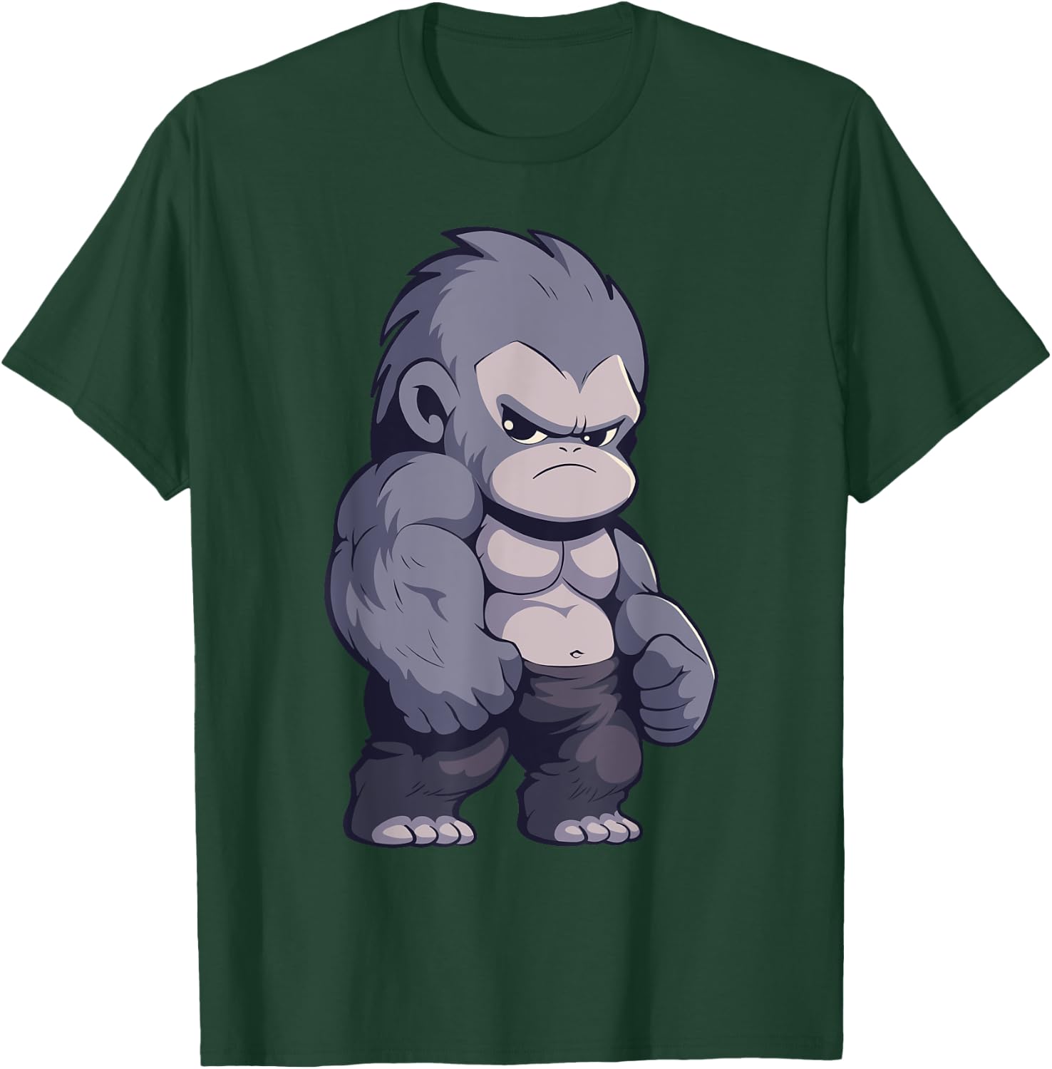 Buff Alpha Silverback Gorilla Ape Design Boxing Gorilla Gym T-Shirt - T-Shirt | Forest