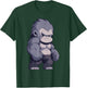 Buff Alpha Silverback Gorilla Ape Design Boxing Gorilla Gym T-Shirt - T-Shirt | Forest