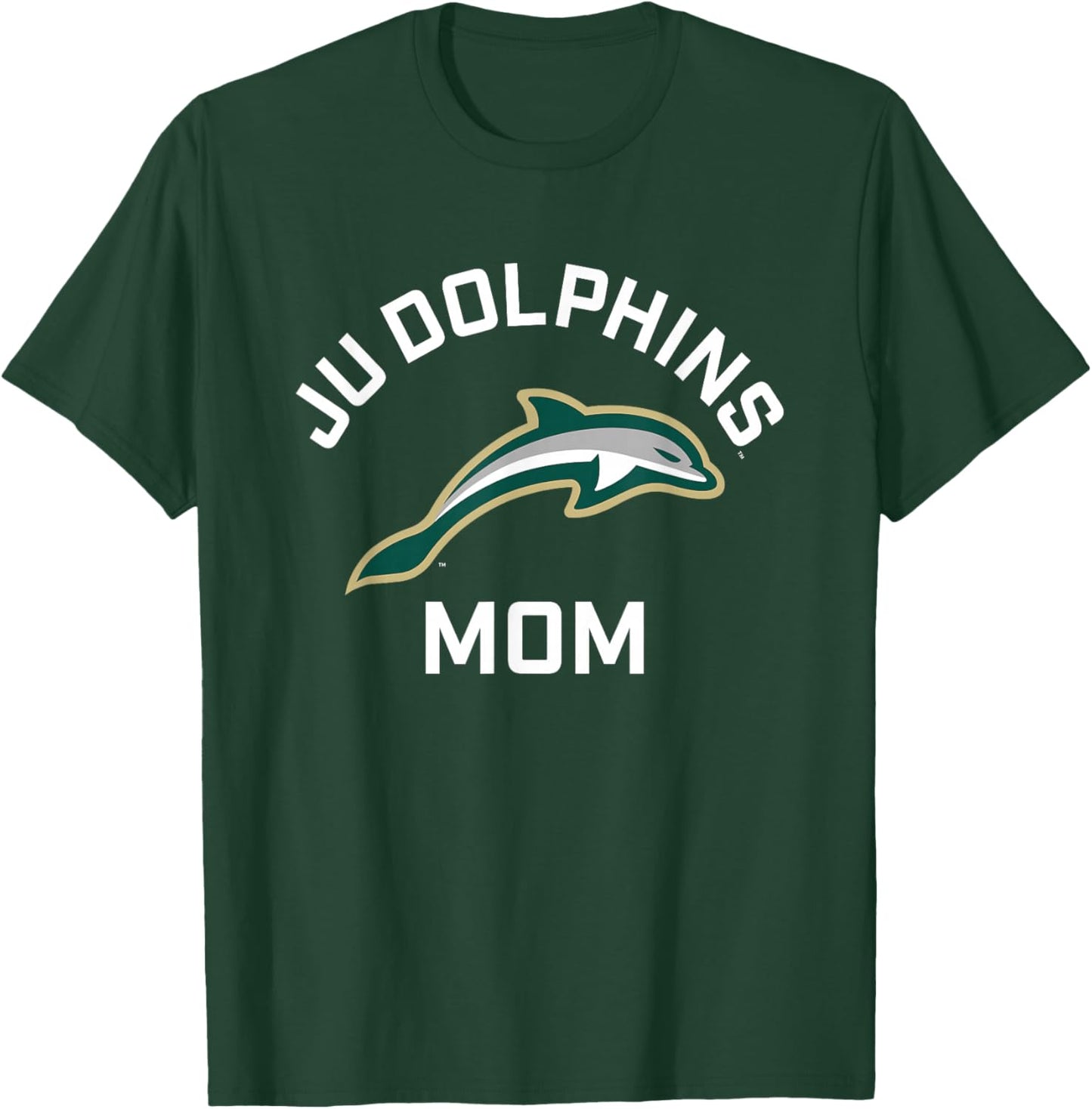 Jacksonville University Dolphins Arched Mom T-Shirt - T-Shirt | Forest