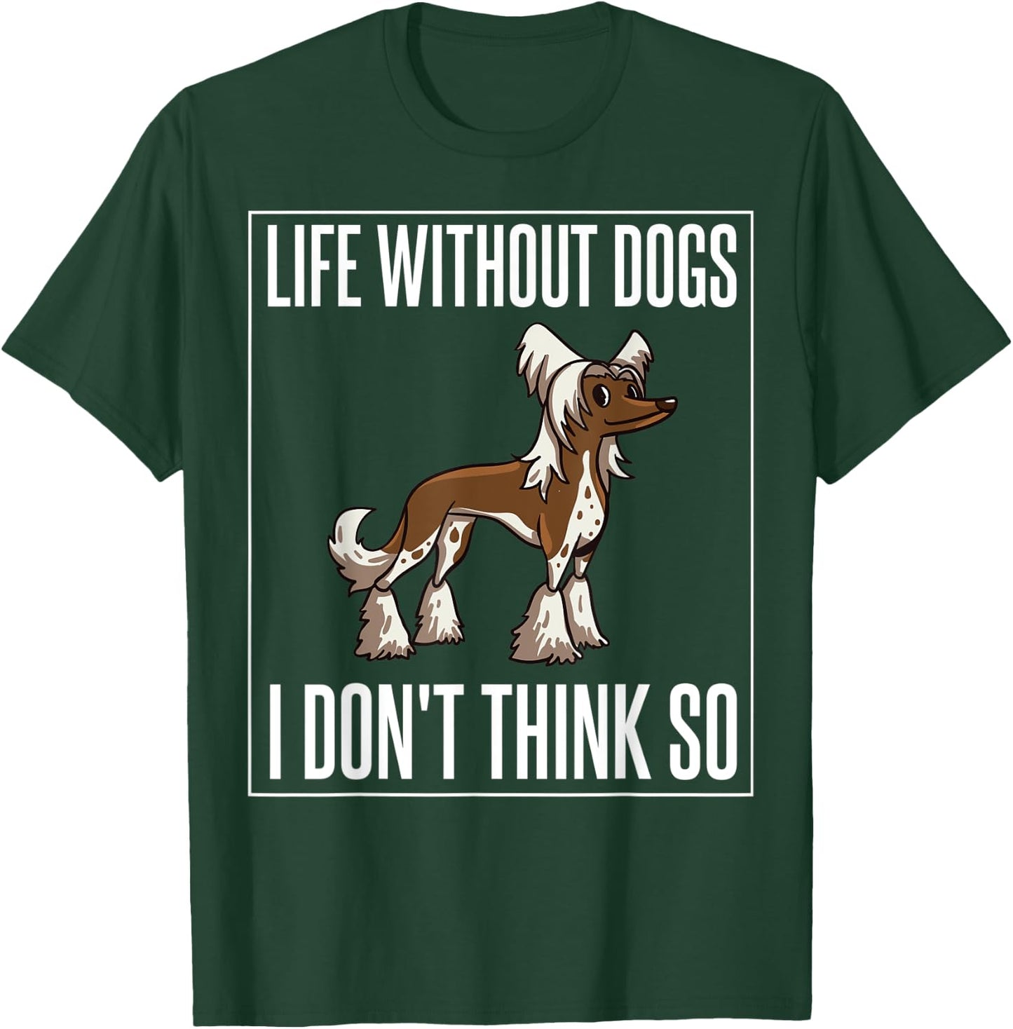 Chinese Crested Powderpuff Dog Gift Puppies Owner Lover Men Women Kids T-Shirt - T-Shirt | Forest