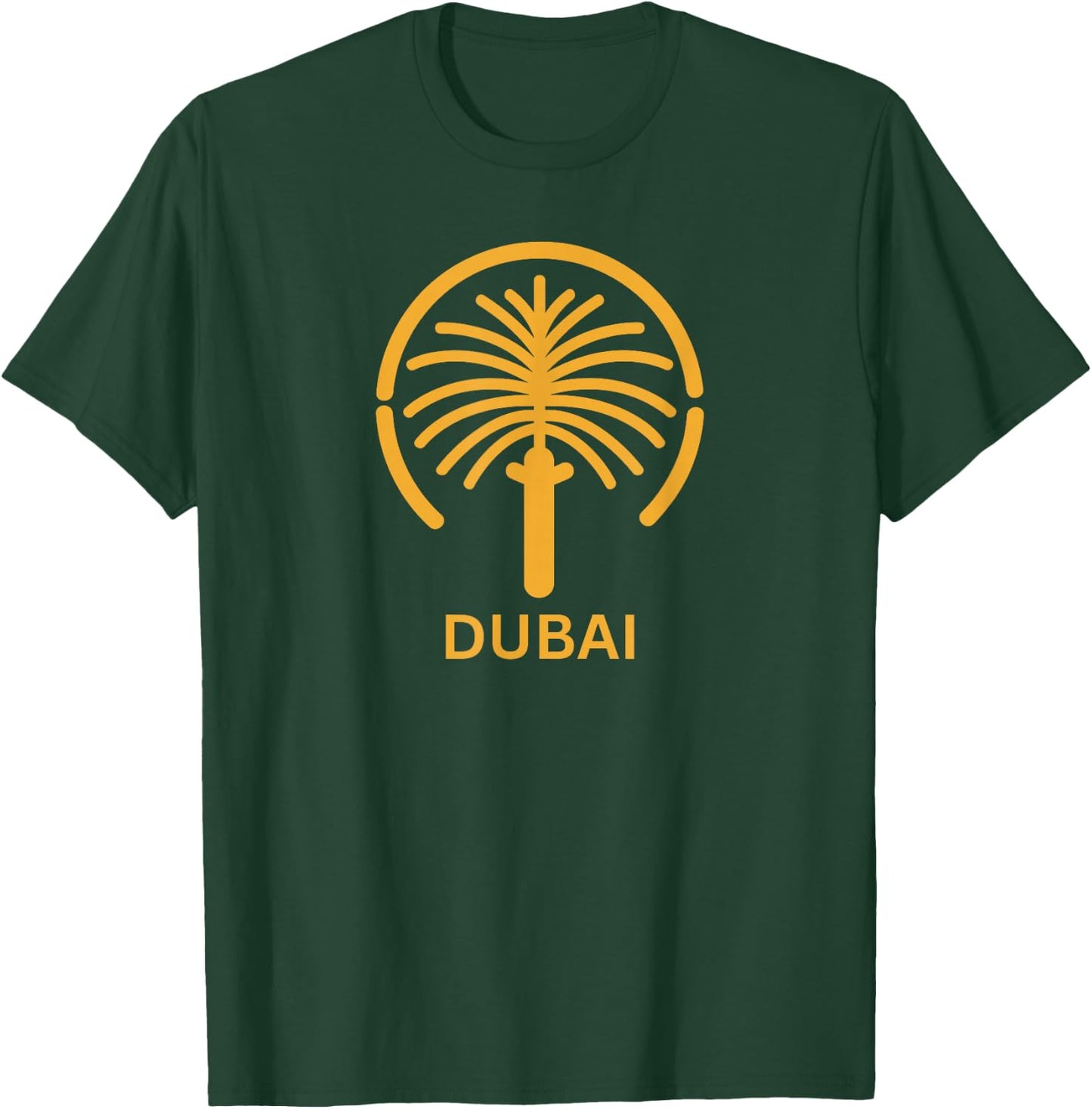 Dubai Jumeirah Palm Island Fashion Souvenir T-Shirt - T-Shirt | Forest