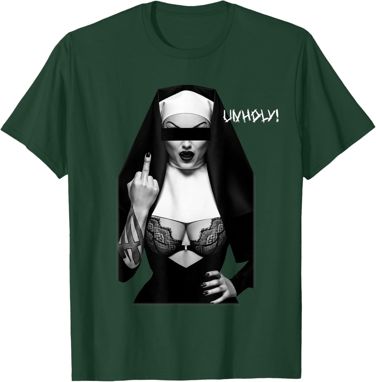 Sexy Unholy Nun T-Shirt - T-Shirt | Forest