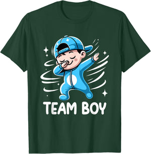 Gender Reveal Party Team Boy Baby Announcement T-Shirt - T-Shirt | Forest