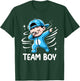 Gender Reveal Party Team Boy Baby Announcement T-Shirt - T-Shirt | Forest