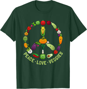 Funny Vegetarian Gift Men Women Cool Vegan Veggie Veganism T-Shirt - T-Shirt | Forest