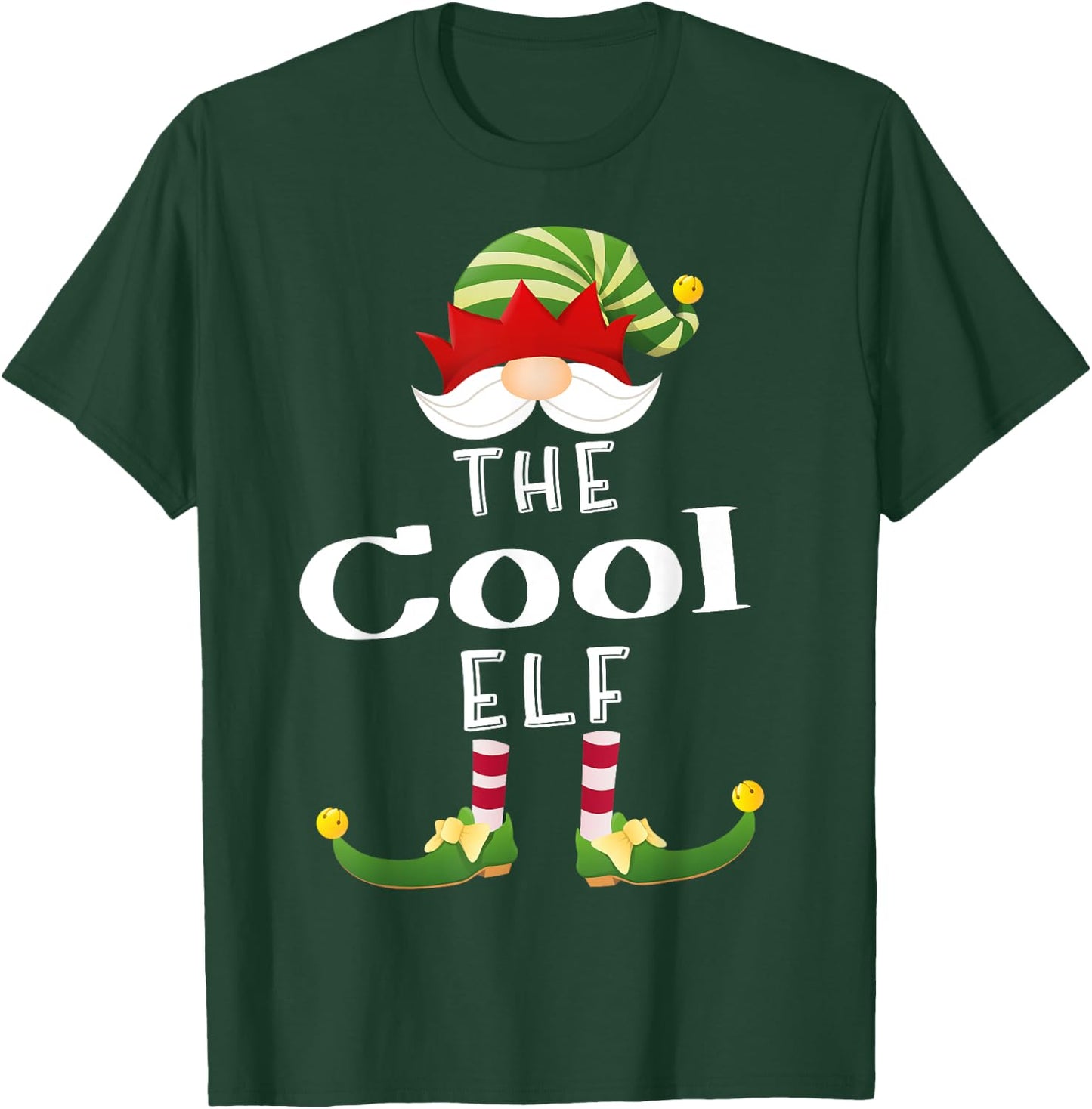 Cool Elf Group Christmas Funny Pajama Party T-Shirt - T-Shirt | Forest
