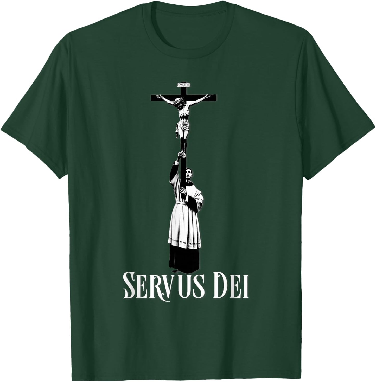 Catholic Altar Server Latin Mass T-Shirt - T-Shirt | Forest