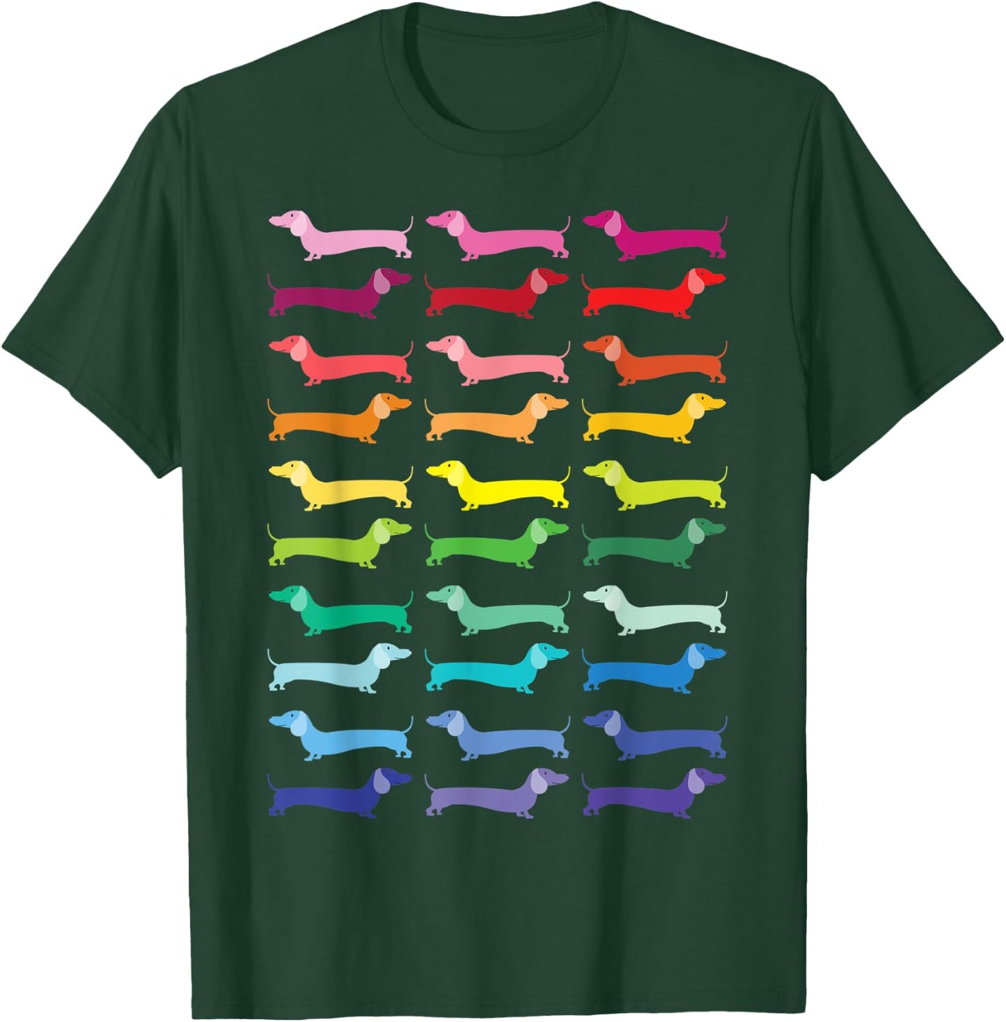 Colorful Dachshunds T-Shirt - T-Shirt | Forest