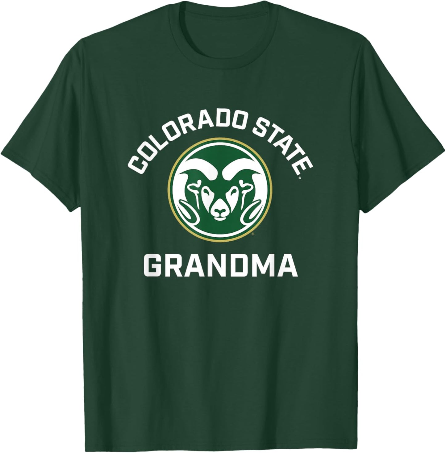 Colorado State University Rams Arched Grandma T-Shirt - T-Shirt | Forest