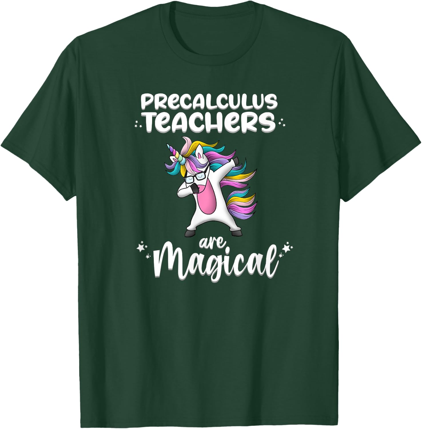 Unicorn Precalculus Love Funny School Teacher Magical Women Girls Kids T-Shirt - T-Shirt | Forest