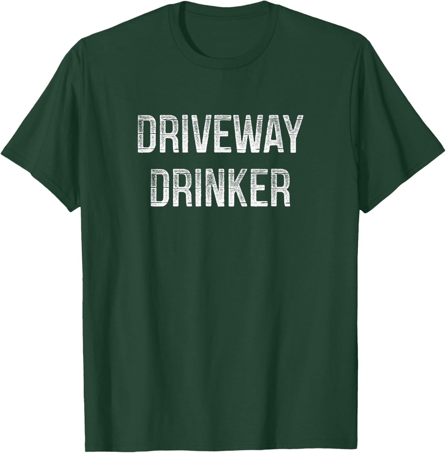 Driveway Drinker - Retro Style T-Shirt - T-Shirt | Forest