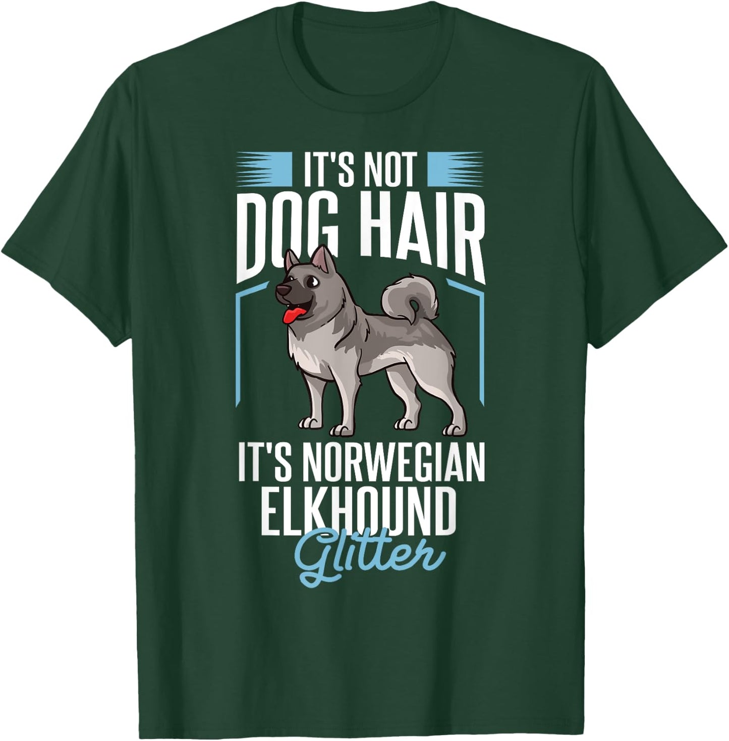 Norwegian Elkhound Dog Gift Puppies Owner Lover T-Shirt - T-Shirt | Forest