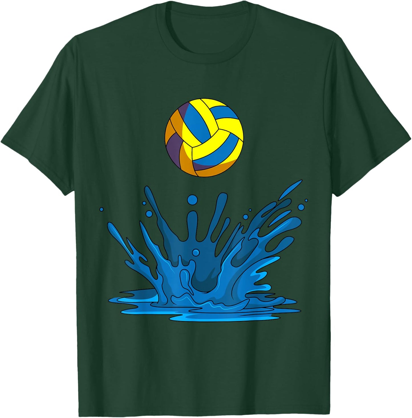 Water Polo Ball Player Team Sport Lover Swimmer Goalie T-Shirt - T-Shirt | Forest