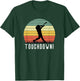 Touchdown Baseball Batter Homerun Player Funny Retro Swing T-Shirt - T-Shirt | Forest