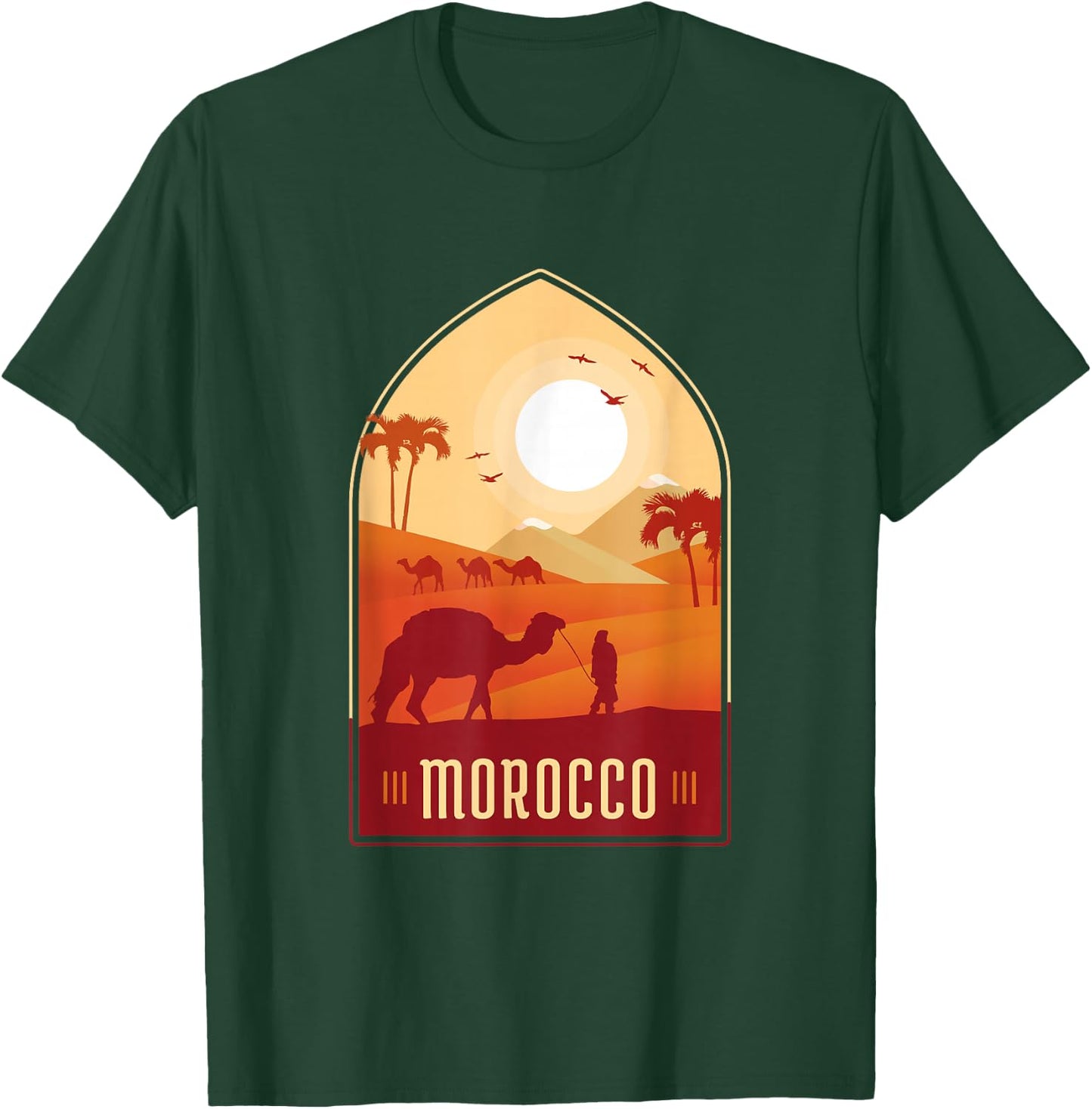Morocco hospitality comfort health art history soccer fans T-Shirt - T-Shirt | Forest