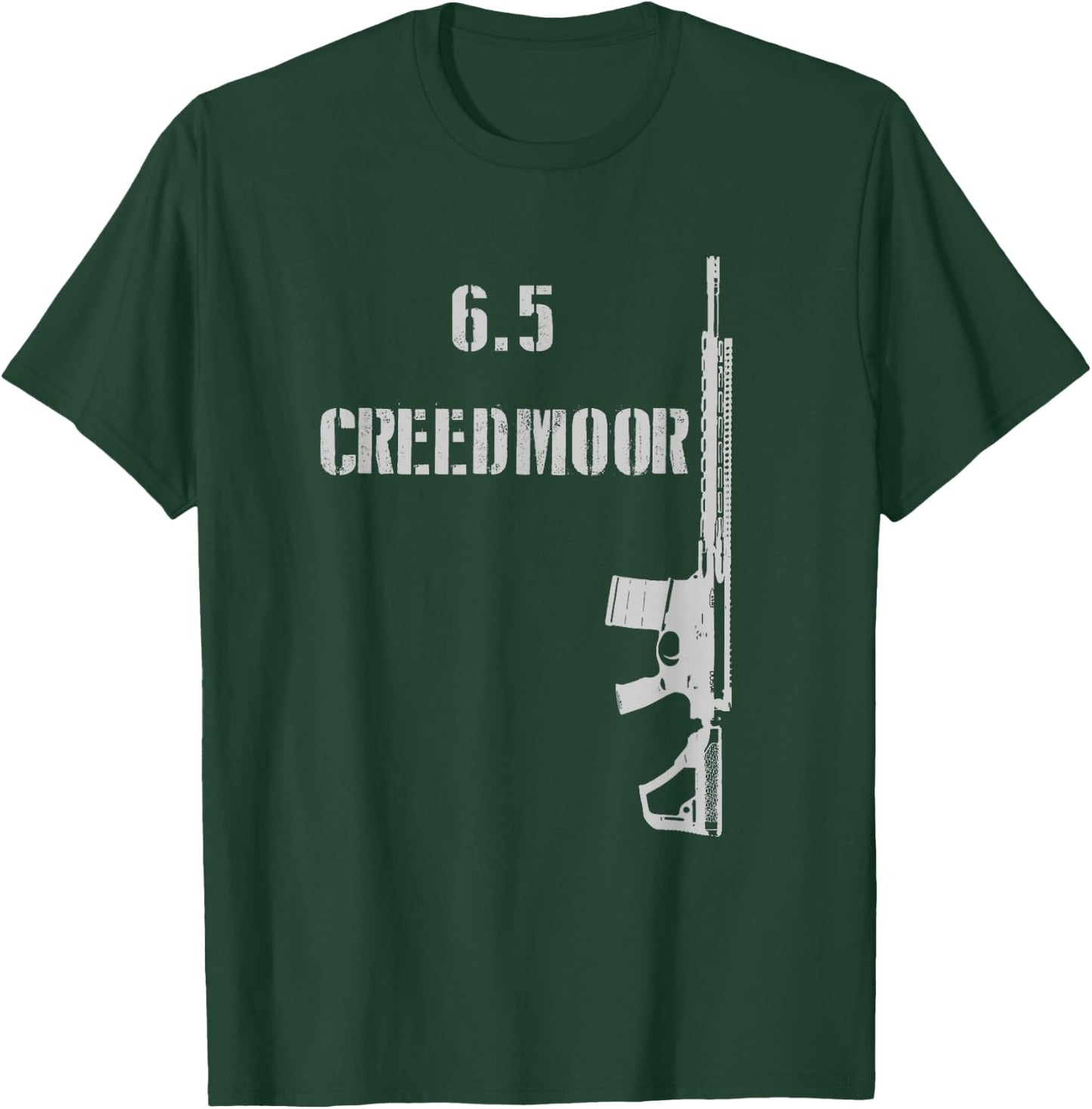 6.5 Creedmoor AR-10 Rifle Long Range 2A Shooting Range T-Shirt - T-Shirt | Forest