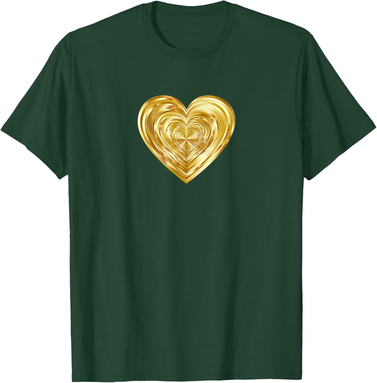 Gold Heart T-Shirt - T-Shirt | Forest