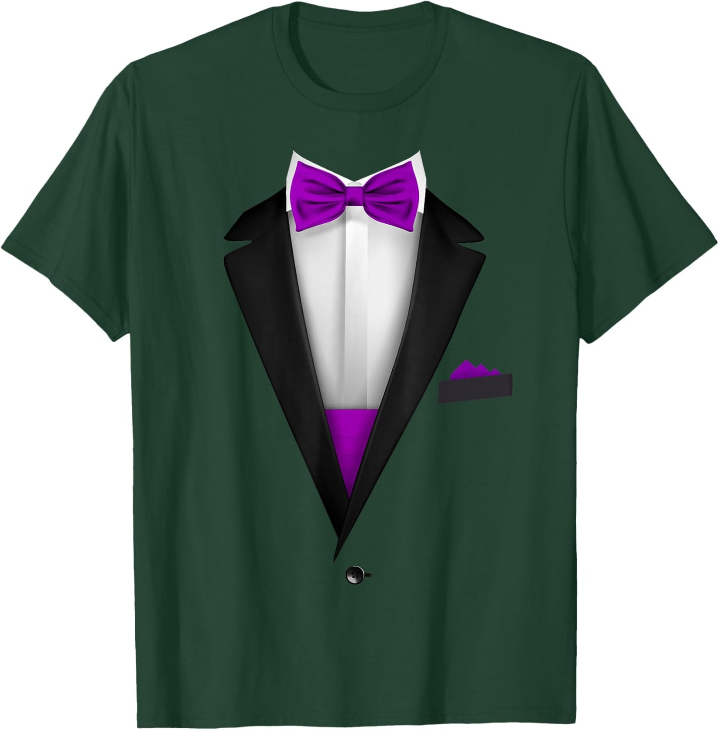 Tuxedo with Bowtie For Funny Wedding And Special Occasions T-Shirt - T-Shirt | Forest