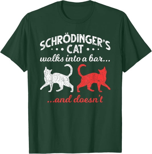 Schrodingers Cat Physics Men Women Girls Kids T-Shirt - T-Shirt | Forest