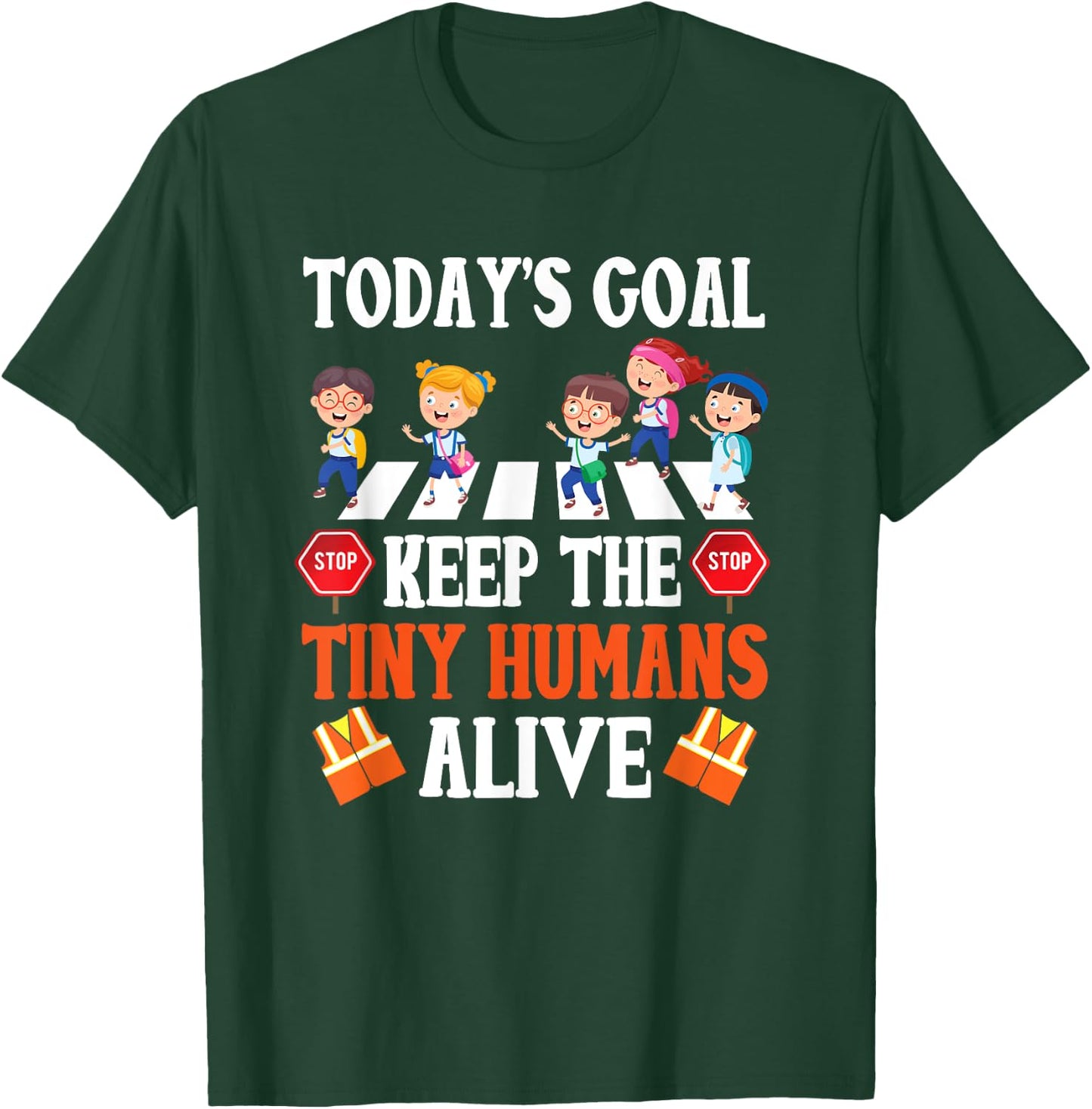 School Crossing Guard T-Shirt - T-Shirt | Forest