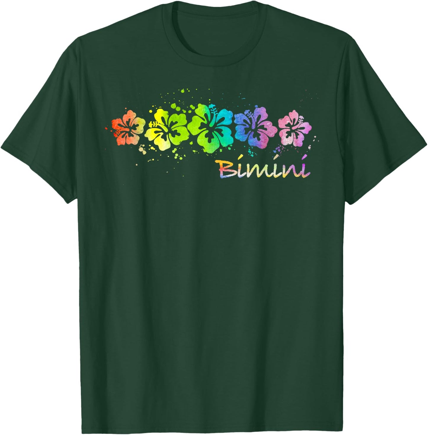 Bimini, Bahamas Watercolor Beach & Surf T-Shirt - T-Shirt | Forest
