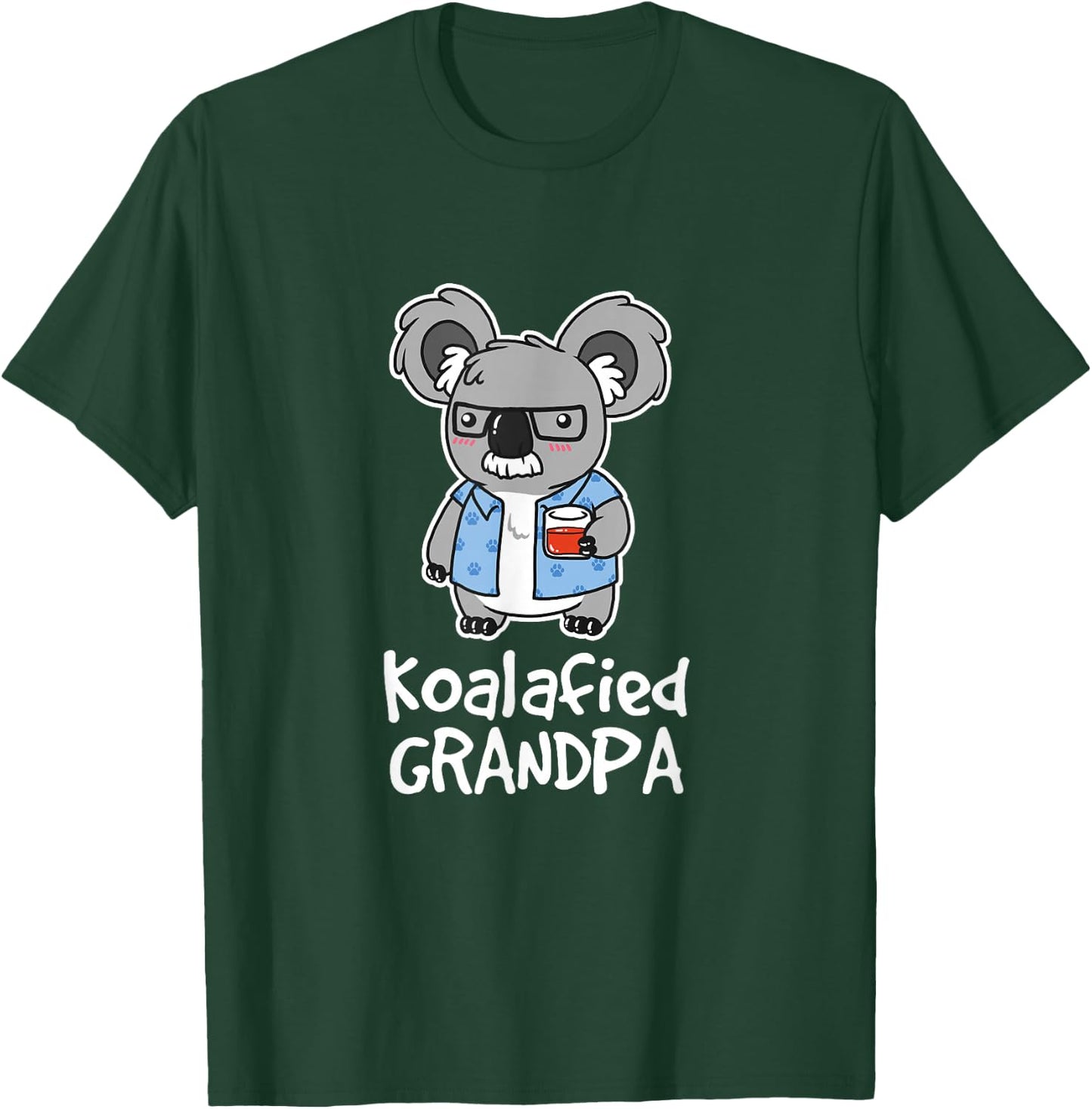 Koalafied Grandpa Koala Bear Animal Lover Daddy T-Shirt - T-Shirt | Forest