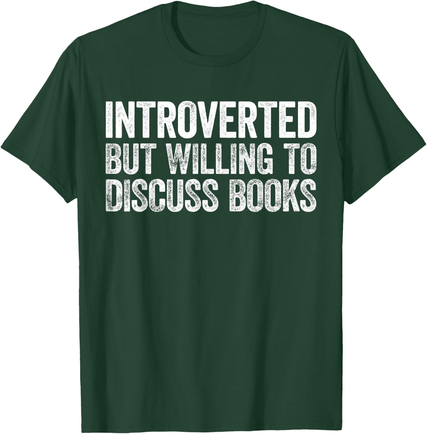 Introverted But Willing to Discuss Books Introvert T-Shirt - T-Shirt | Forest