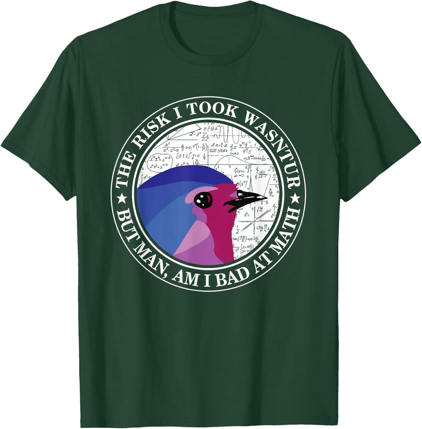 The Risk I Took Was Calculated But Man Am I Bad At Math T-Shirt - T-Shirt | Forest