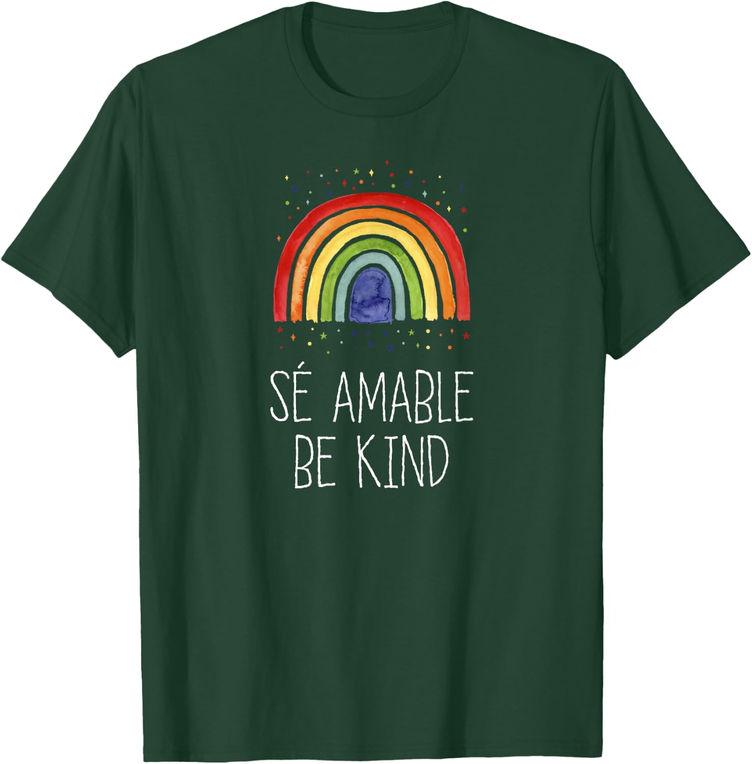 Be Kind In Spanish Se Amable - Encouraging and Inspirin T-Shirt - T-Shirt | Forest
