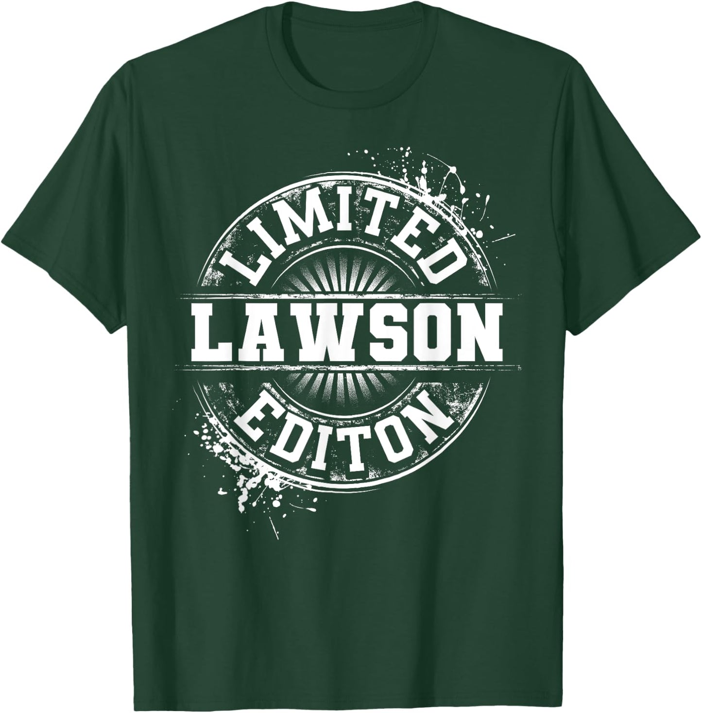 LAWSON Funny Surname Family Tree Birthday Reunion Gift T-Shirt - T-Shirt | Forest
