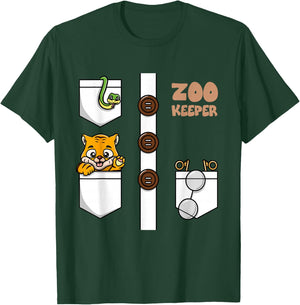 Funny Zookeeper Costume Zoo Keeper Boys Girls T-Shirt - T-Shirt | Forest