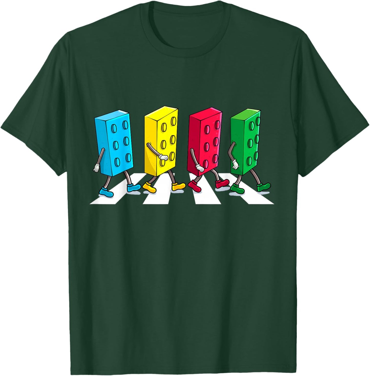 Master Builder Building Bricks Block Party Brick Boys Kids T-Shirt - T-Shirt | Forest