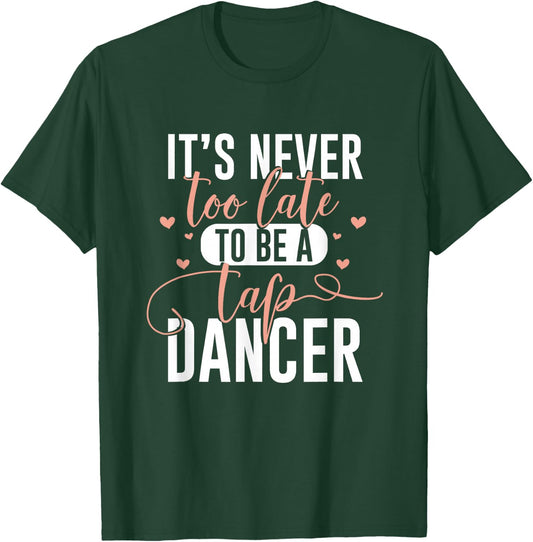 SHIRTSIDE Tap Dance - Women's Tap Dance - Black - Small - Short Sleeve - Classic Fit - Cotton Blend - Funny Tap Dance Design T-Shirt - T-Shirt | Forest