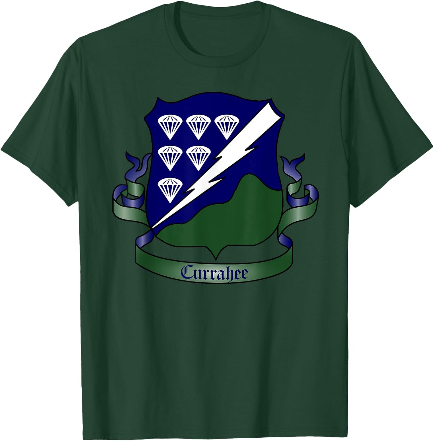 101st Airborne - 506th PIR DUI - Currahee centered T-Shirt - T-Shirt | Forest