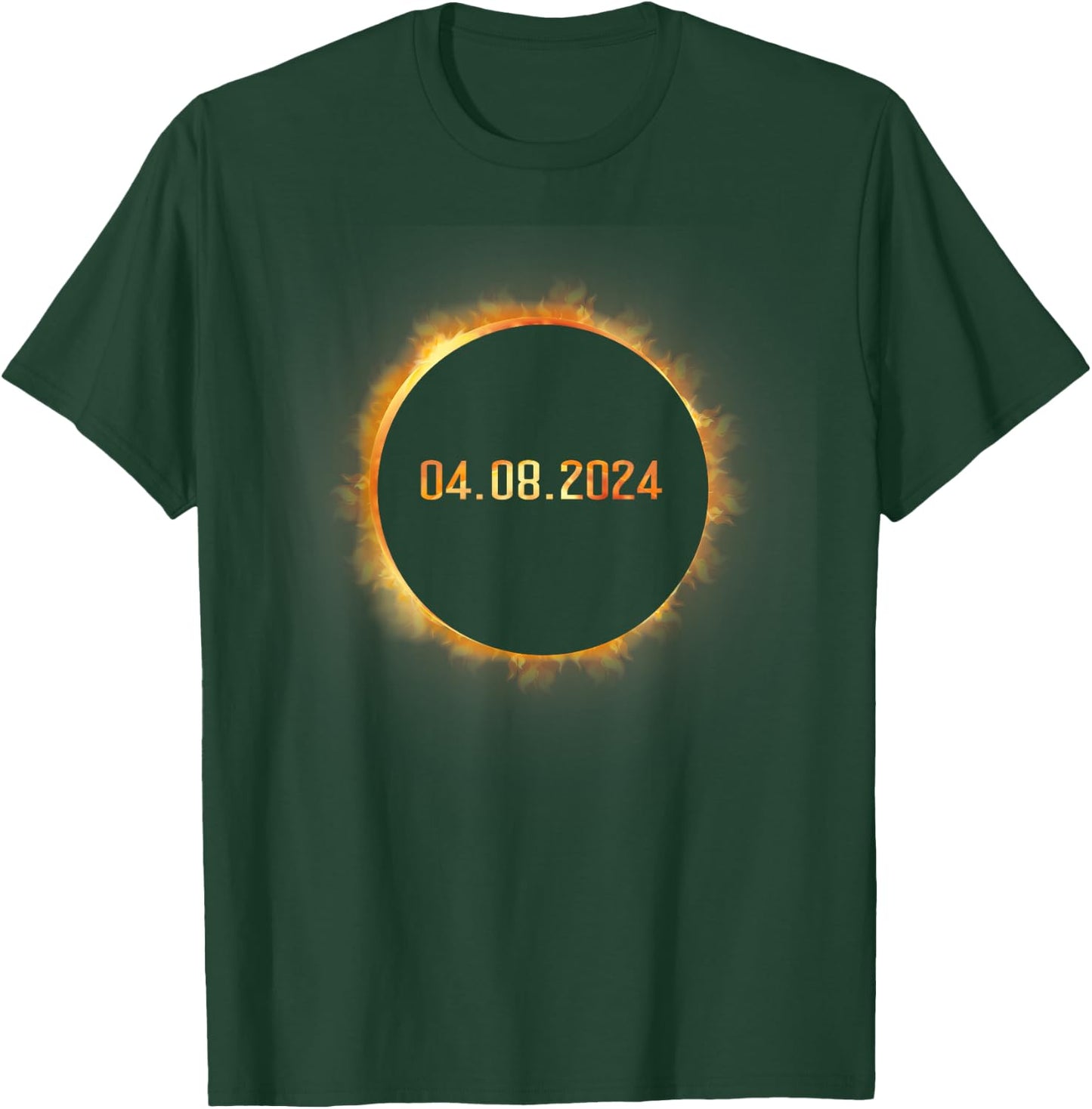 Totality 04.08.24 Total Solar Eclipse April 8 2024 Eclipse T-Shirt - T-Shirt | Forest