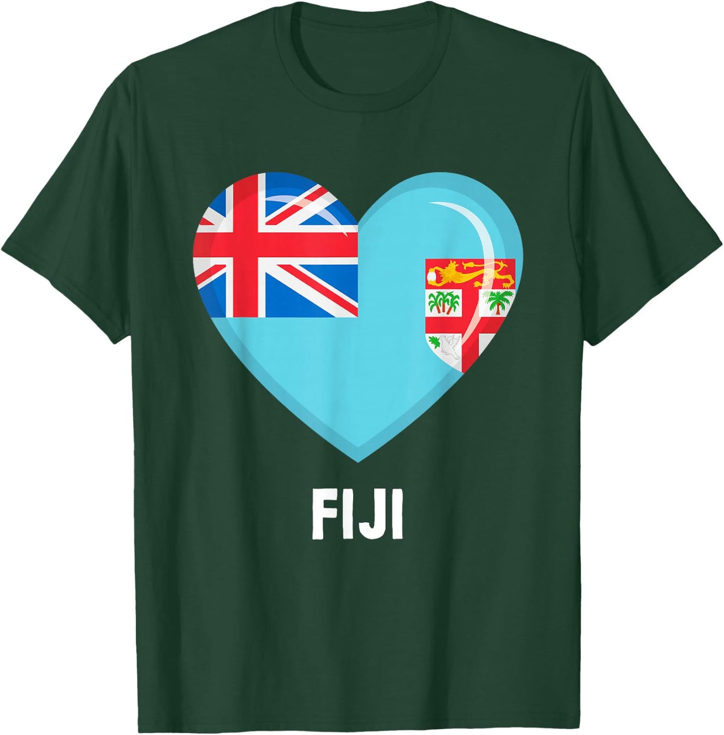 Fiji Flag Jersey | Fiji T-Shirt - T-Shirt | Forest