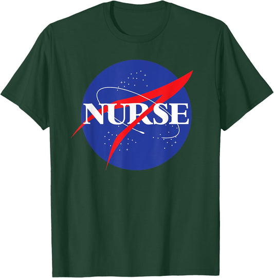 Nurse Astronaut Novelty Retro for Outer Space Nursing T-Shirt - T-Shirt | Forest