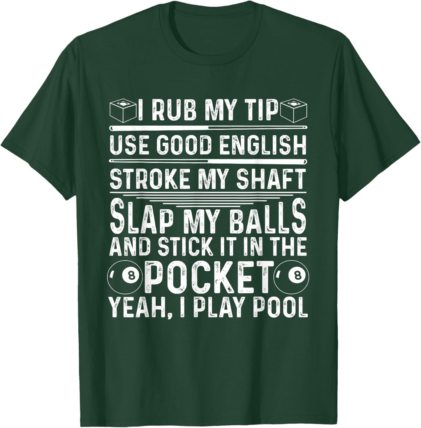 Funny Pool Player Billiard Gift Women Game Lovers T-Shirt - T-Shirt | Forest