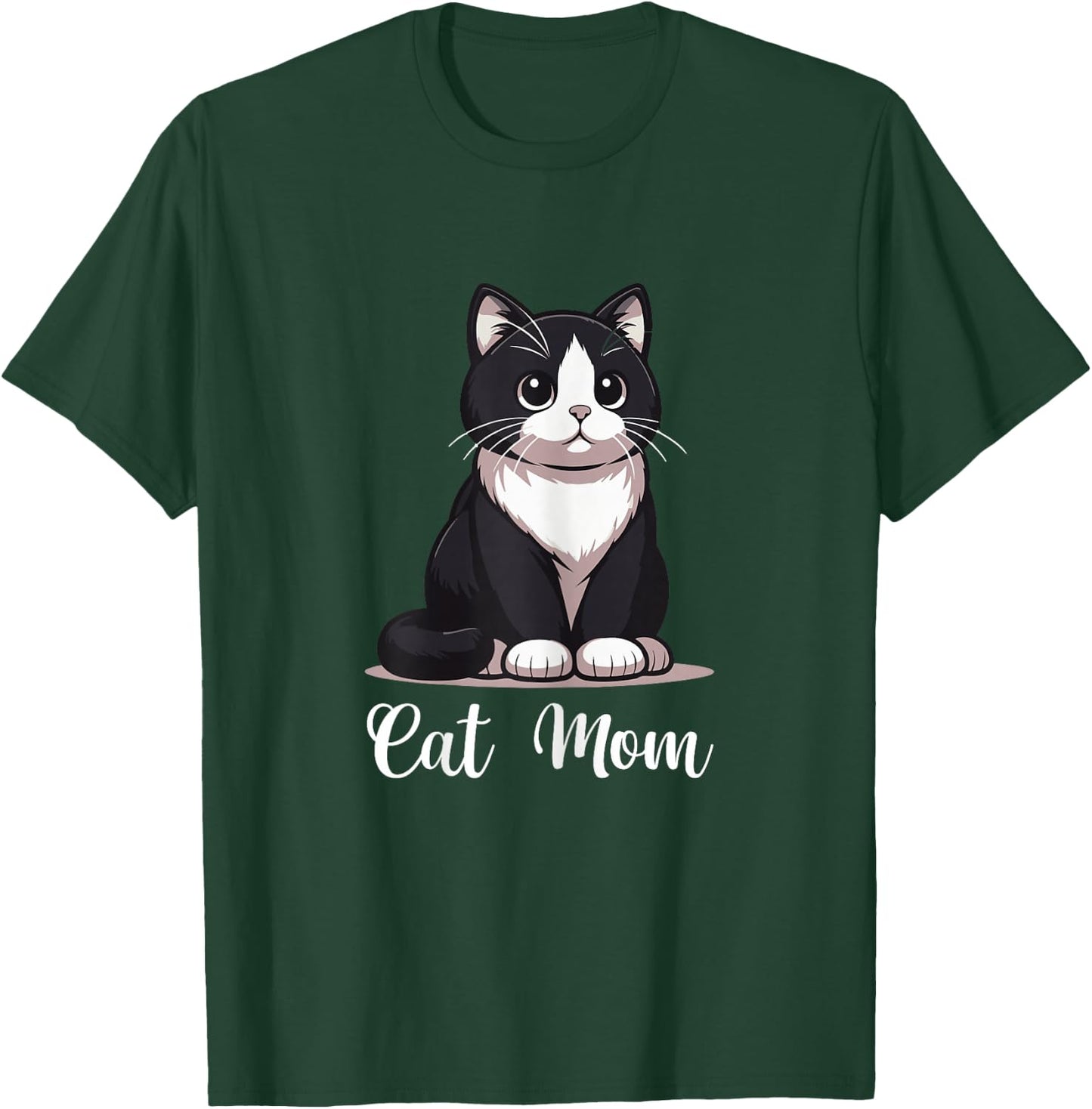 Tuxedo Cat Mom Tuxedo Cat Lover Tuxedo Cat Owner T-Shirt - T-Shirt | Forest