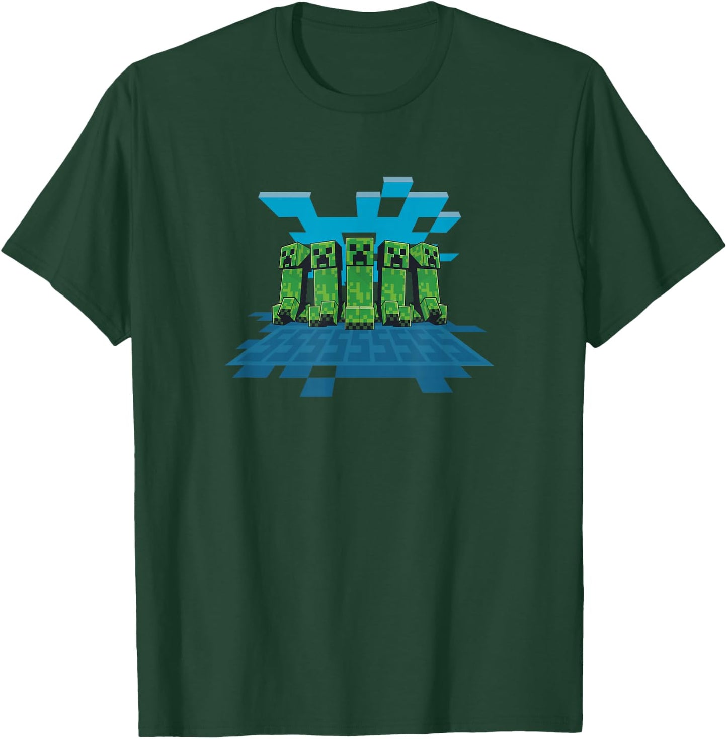 Minecraft Creeper Mob Line Up T-Shirt - T-Shirt | Forest