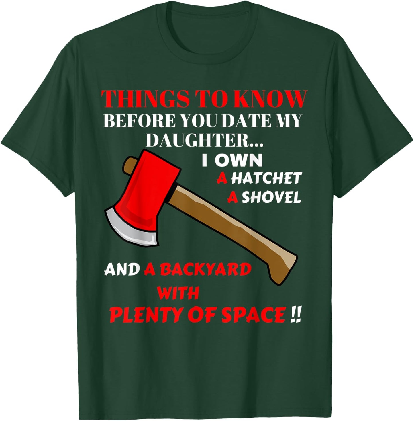 Funny Overprotective Superhero Parents Mum Dad Daughter T-Shirt - T-Shirt | Forest