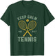 Keep Calm and Play Tennis Funny Athletics Sports Vintage T-Shirt - T-Shirt | Forest