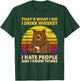 That's What I Do I Drink Whiskey I Hate People Bear Vintage T-Shirt - T-Shirt | Forest